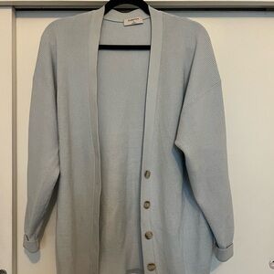 Light Blue Aritzia Sweater/button up cardigan